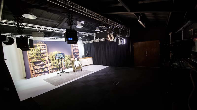 Concept LIVE TV Studios for hire in Leighton Buzzard, UK.